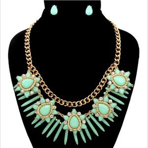 🍭MINTEA FLOWER NECKLACE SET🍭 NWT